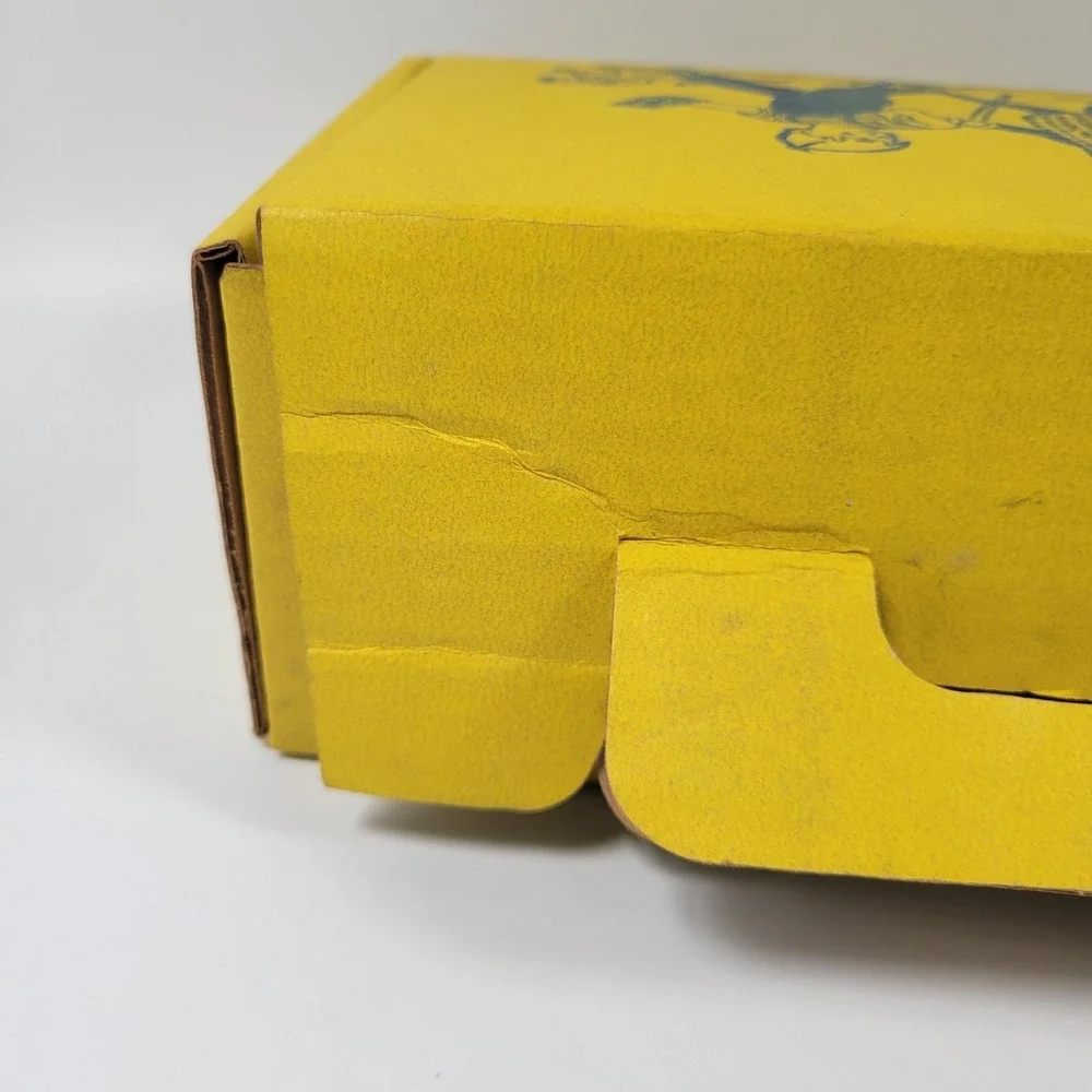 VTG Mr. Peanut Kids Yellow Cardboard School Pencil Box Planters Collectible RARE